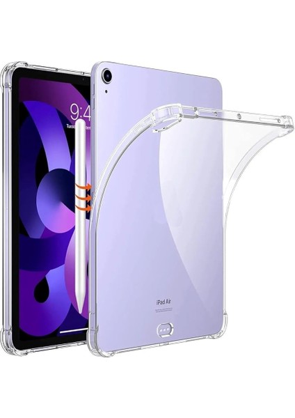 Ipad Air 11 Inç M2-M3 2024-2025 ile Uyumlu Köşe Korumalı Airbagli Silikon Kılıf A2902