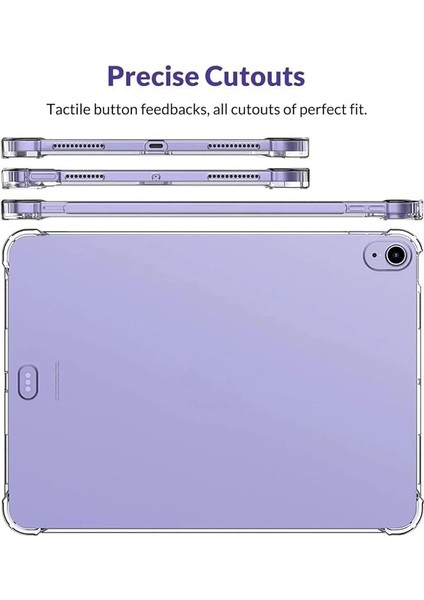 Ipad Air 11 Inç M2-M3 2024-2025 ile Uyumlu Köşe Korumalı Airbagli Silikon Kılıf A2902 indirimleri