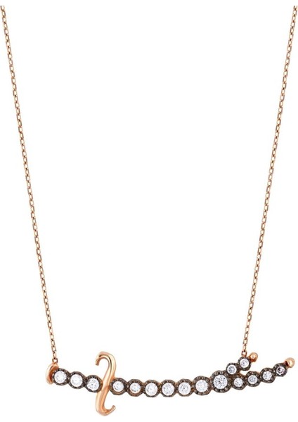 14 Ayar Tasarım Rose Altın Kolye