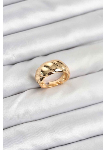 Gold Renk Bombeli Sarmal Yüzük