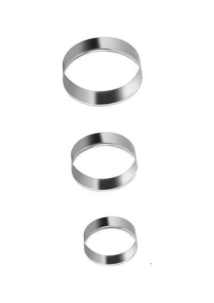 Çok Amaçlı Kurabiye Kalıpları, 5 Farklı Şekil, 3&apos;lü Set (Yuvarlak Şekilli) fiyatları