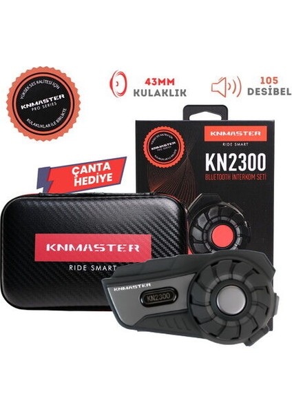 Kn-Master KN2300-BLUETOOTH Interkom Kulaklık Set/gri