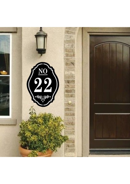 Site- Apartman- Kapı - Villa - Duvar Numarası 25X18CM Dış Mekan Numara 22 No 22 modelleri