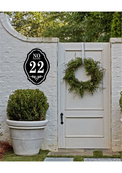 Site- Apartman- Kapı - Villa - Duvar Numarası 25X18CM Dış Mekan Numara 22 No 22 fırsatları