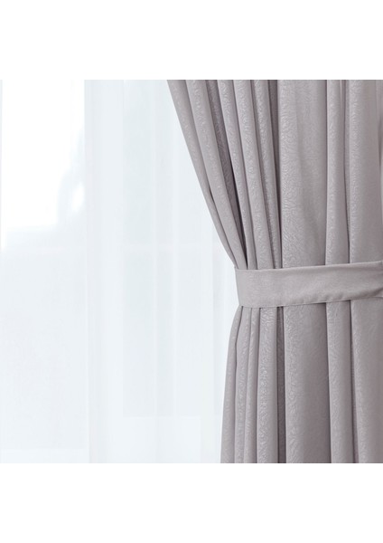 Soft Vista Fon Perde - Gri - 300X270 cm