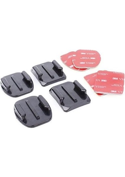 Kamera 2 Düz 2 Oval Yapışkanlı Aparat