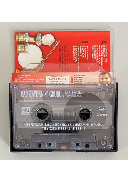 Balık Ayhan ve Grubu Sazlı Sözlü Oyun Havaları Kaset (Orijinal Dönem Baskı Kaset) fiyatları