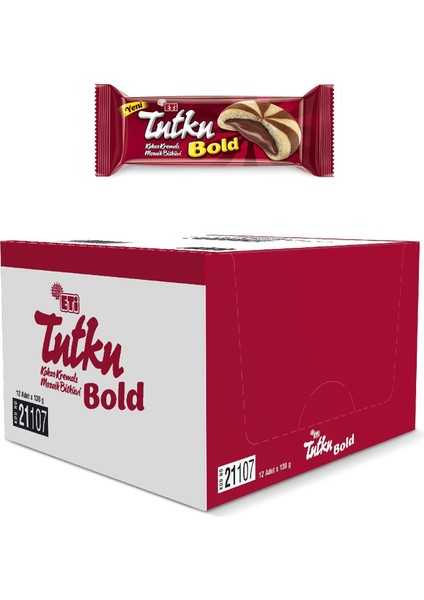 Eti Tutku Bold Kakao Kremalı Mozaik Bisküvi 138 G x 12 Adet
