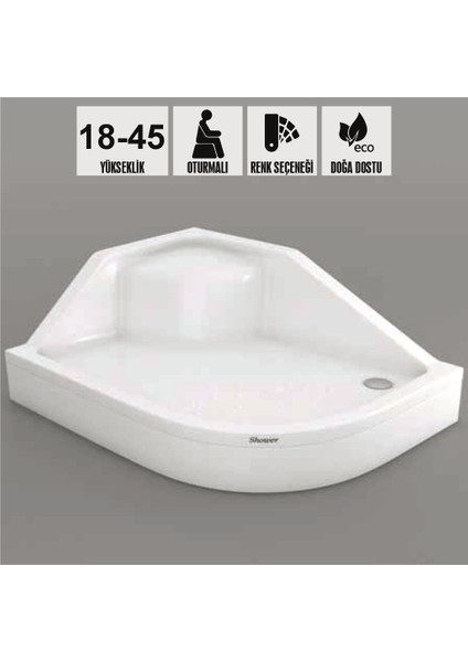 Puno Asimetrik Oturmalı Duş Teknesi, Panelli fiyatları