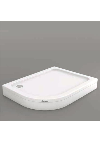 Tundra Düz Zemin Asimetrik Duş Teknesi, Panelli