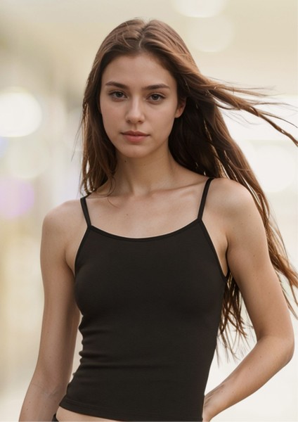 %92 Pamuklu & %8 Elastan Ayarlanabilir Ip Askılı Atlet LL.23.ILK06.001