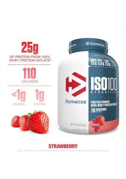 Isolate 100 Protein Powder 2,3 kg indirimleri