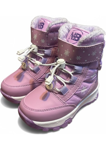 Su Dayanıklı Kaymaz Taban Içi Kürklü Işıklı Kız Çocuk Bebe Kar Botu modelleri