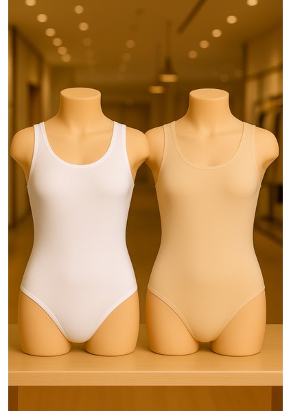 Kadın Giyim 2 Adet Geniş Askılı Çıtçıtlı Body LL.IL25.KE0.001