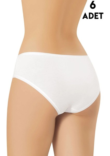Pamuklu & Modal Esnek 6 Adet Beyaz Paris Model Bikini Külot LL.K51.O08.001 fiyatları