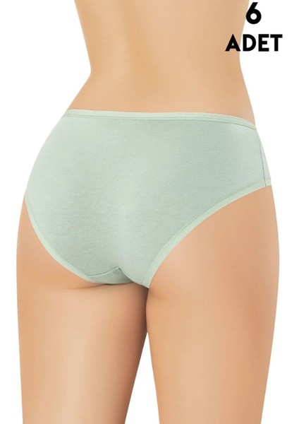Pamuklu & Modal Esnek 6 Adet Yeşil Paris Model Bikini Külot LL.K51.O08.001 fiyatları
