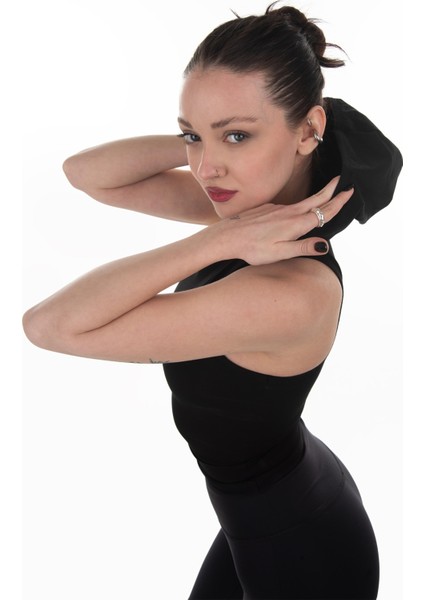 Kapüşonlu Kolsuz Esnek Crop modelleri