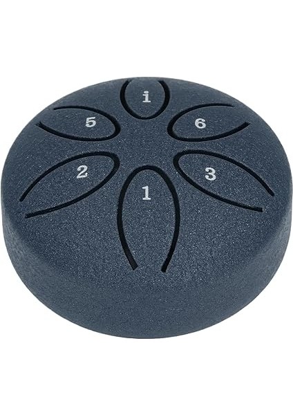 Mini Çelik Dil 3 Inç 6 Ton Ses Şifa Kiti, 1 Adet Davul Çubuğu, Mini El Tavası Tamburu, Müzik Aletleri Için (Deniz Mavisi) modelleri