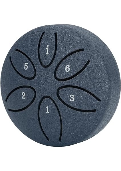 Mini Çelik Dil 3 Inç 6 Ton Ses Şifa Kiti, 1 Adet Davul Çubuğu, Mini El Tavası Tamburu, Müzik Aletleri Için (Deniz Mavisi) indirimleri