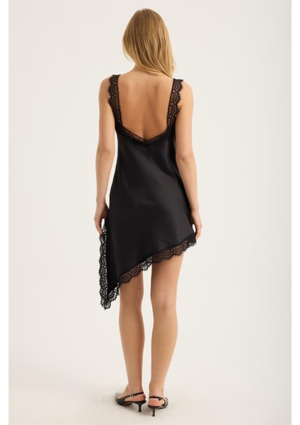 Saten Dantel Kalın Askı Elbise indirimleri