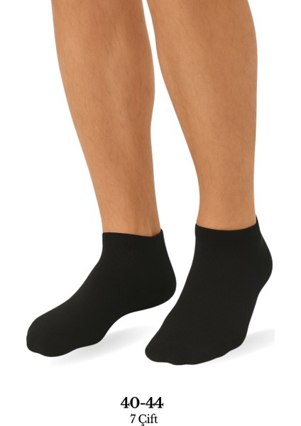 Erkek Kısa 7'li Çorap Seti | Düz & Karışık Renk