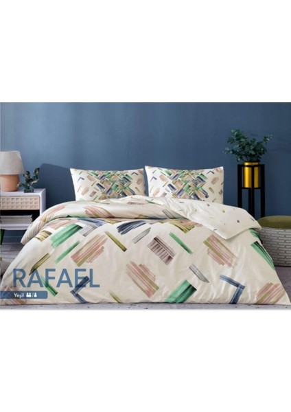 Rafael Ranforce Çift Kişilik Nevresim Takımı Yeşil