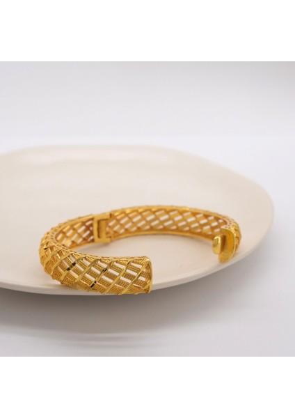 Çelik Kelepçe Bileklik Altın Kaplama Kadın Hint Model BLZ-616 fiyatları