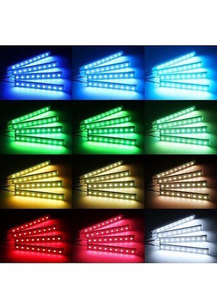 Ledli Ayak Altı LED Lamba Sese ve Müziğe Duyarlı Kumandalı LED Rgb fırsatları