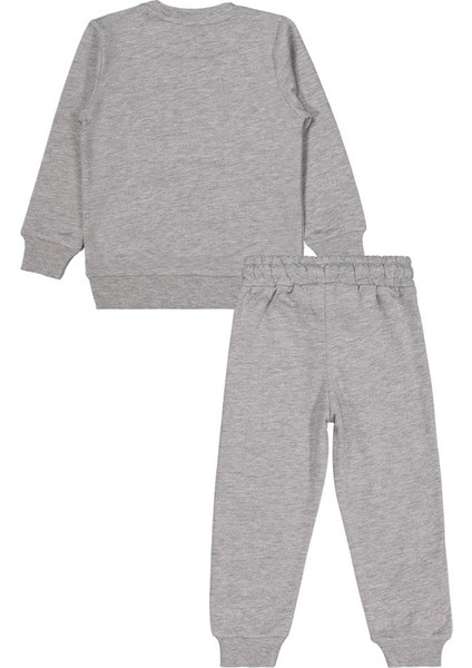Cvl Baskılı 2-5 Yaş Takım - Gri 5-6 Yaş