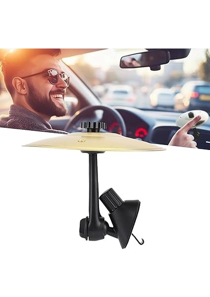 Kompakt Araba Kazası Zil Dekorasyonu, Net Ses, Yüksek Hacimli Eğlenceli Araba Havalandırma Davul, Demir ve Plastik Malzemeler, Eğlence Için (Gold) indirimleri