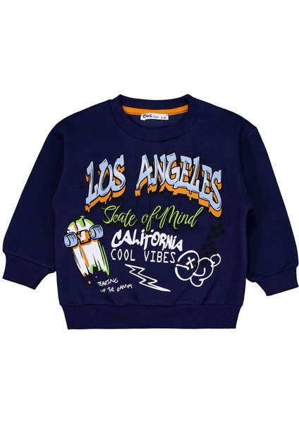 Los Angeles Alev Baskılı 2-5 Yaş Eşofman Takımı