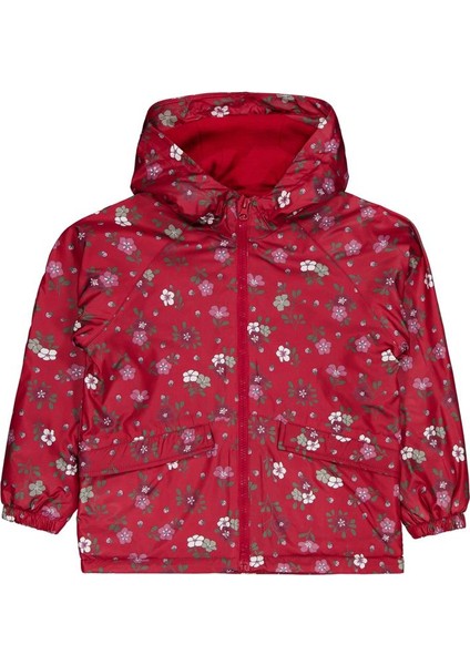 Polarlı Çiçek Desenli 6-9 Yaş Yağmurluk modelleri