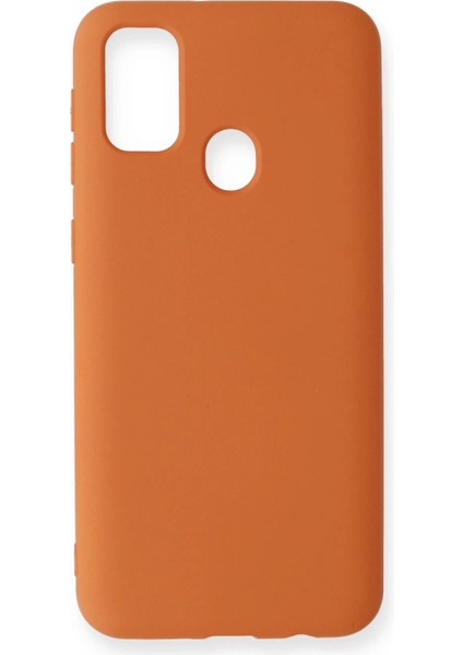 M31 Kılıf Nano Içi Kadife Silikon - Koyu TURUNCU-(5796)
