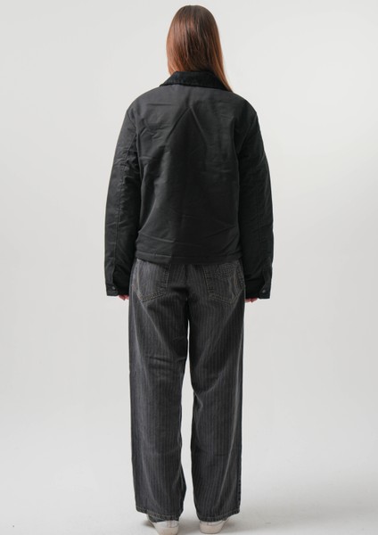 Lıly Kadın Mont Kadife Yaka Kadın Mont