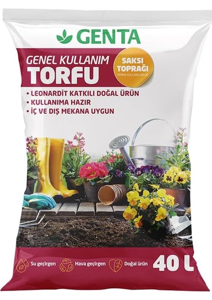 Genel Kullanım Torfu Toprağı 40 Lt