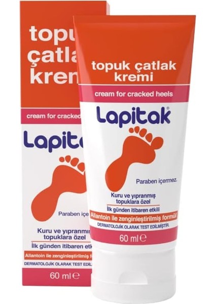 Topuk Çatlak Kremi 60ML - Ayak Kremi - Ayak Bakımı - Ayaklardaki Çatlakları Engenlemeye Yardımcı Olur. Kuru ve Yıpranmış Ayaklarda 24 Saat Içinde Etkisi Hissedilir.