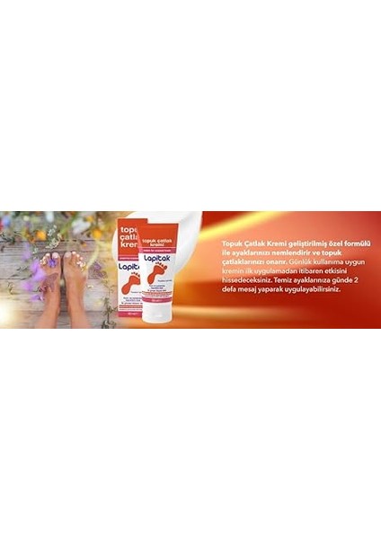 Topuk Çatlak Kremi 60ML - Ayak Kremi - Ayak Bakımı - Ayaklardaki Çatlakları Engenlemeye Yardımcı Olur. Kuru ve Yıpranmış Ayaklarda 24 Saat Içinde Etkisi Hissedilir. fırsatları