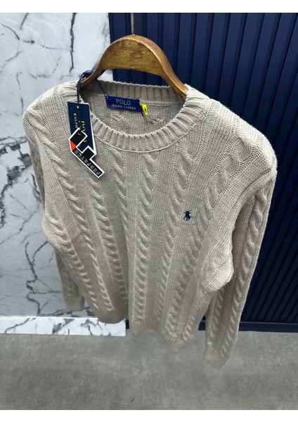 Polo Ralph Lauren Bisiklet Yaka Örgü Dokulu Kazak