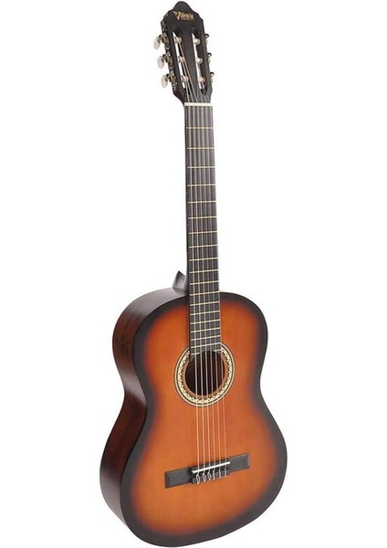 VC204CSB Klasik Gitar, Scale 4/4, Sunburst Mat, Kapak Sıtka