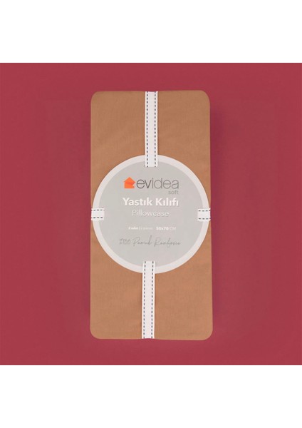 Soft Basic 2'li Yastık Kılıfı - Karamel - 50X70 cm modelleri