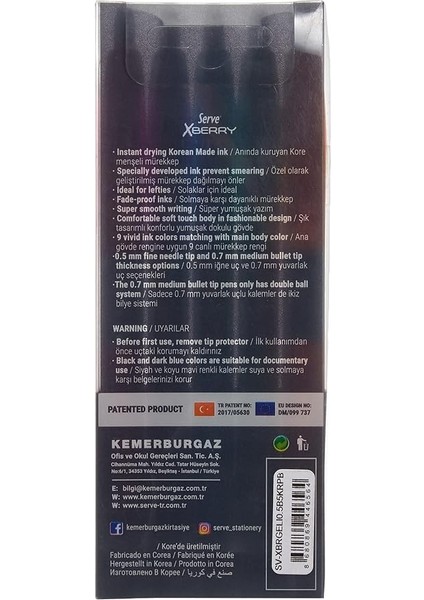 Xberry Jel Kalem 05MM Igne Uc 5li Pet. fırsatları