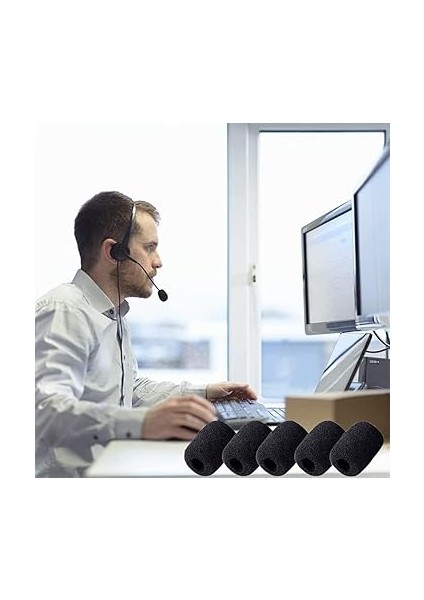 Mikrofon Pedi Mikrofon Süngeri Mikrofon Yastığı Yaka Mikrofon Süngeri Kulaklık Mikrofon Süngeri Kürsü Mikrofon Süngeri (Siyah) fırsatları