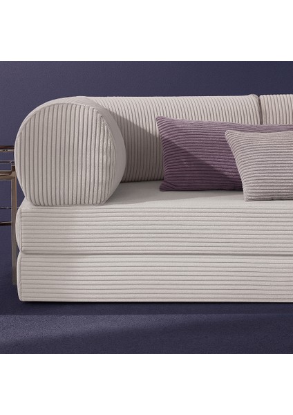 Mininest Modern Fitilli Kadife Kanepe| Yatak Olabilen, Dayanıklı 50 Dns Sünger, Yıkanabilir Kılıf modelleri