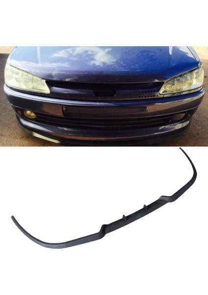 Peugeot 306 Uyumlu Evrensel Universal 3 Parça Cupra Kupra Ön Ek Tampon Dili Lip Esnek Karlık