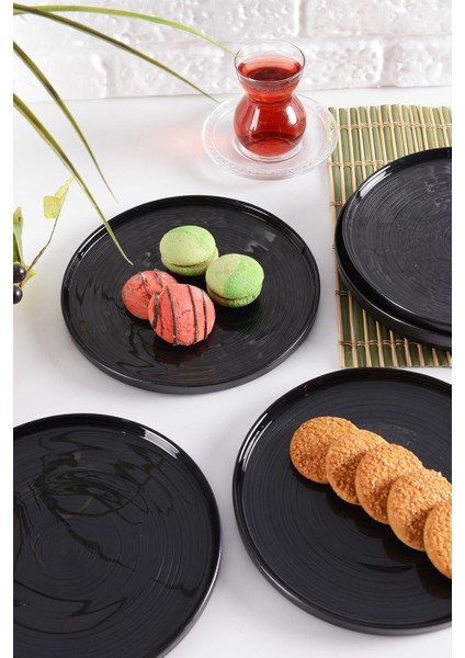 Cam Pasta-Kek-Tatlı Tabağı 6'lı ( )