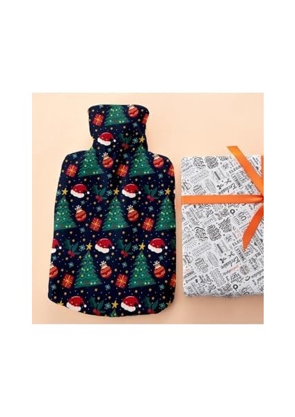 Hediyesepeti Yeni Yıl Hediyesi Sıcak Su Torbası Tasarım Kılıflı Termofor - El Ayak Isıtıcı Yılbaşı modelleri