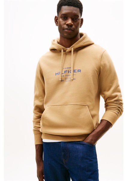 Kapüşon Yaka Kahve Erkek Sweatshırt MW0MW40864GV7_OVAL Graphıc Hoodıe fiyatları