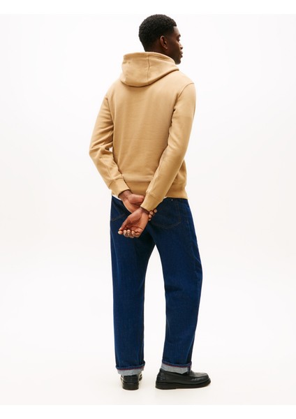 Kapüşon Yaka Kahve Erkek Sweatshırt MW0MW40864GV7_OVAL Graphıc Hoodıe modelleri