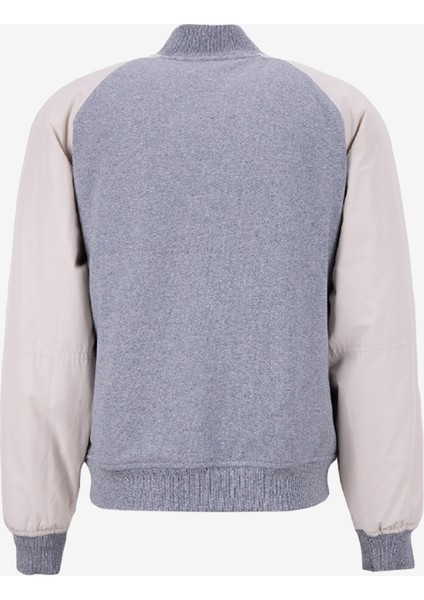 Dik Yaka Gri Erkek Sweatshırt MW0MW39684P01_MIX Medıa Varsıty Bom