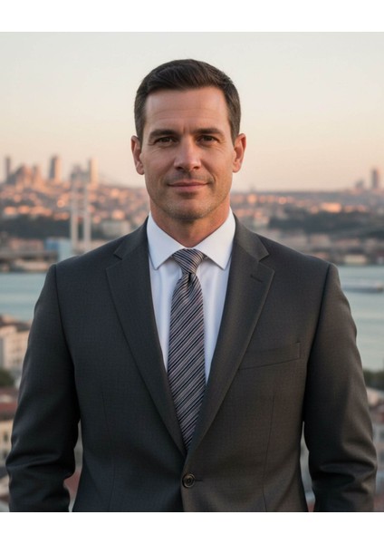 Gri Beyaz Çizgili 8 cm Genişliğinde Kravat